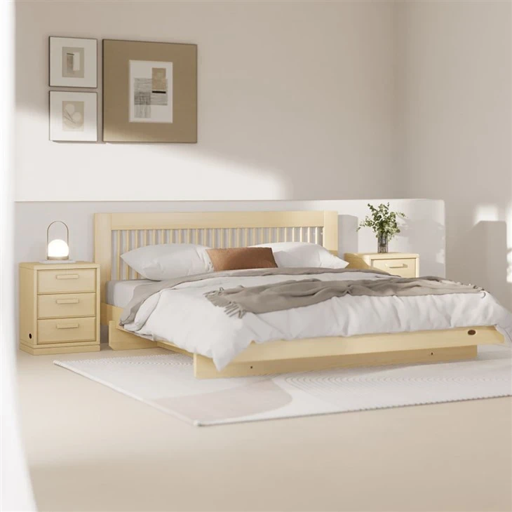 Tempat Tidur King Kayu Solid